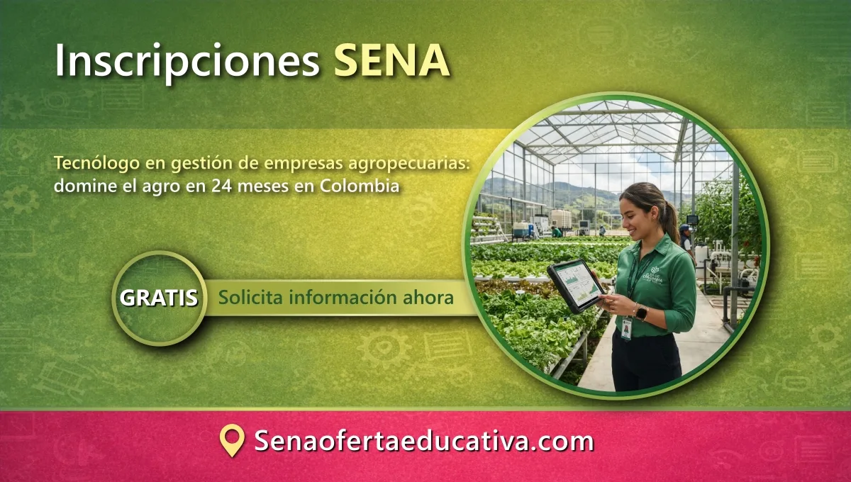 Tecnólogo en gestión de empresas agropecuarias domine el agro en 24 meses en Colombia